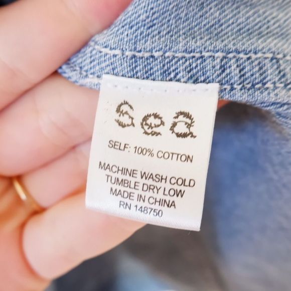 SOLD- SEA NEW YORK MARBLE DENIM DRESS - Picture 8 of 8